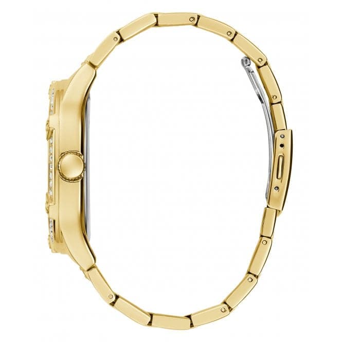 Guess Watches Gents Duke Stainless Steel Gold Watch Gw0576g2