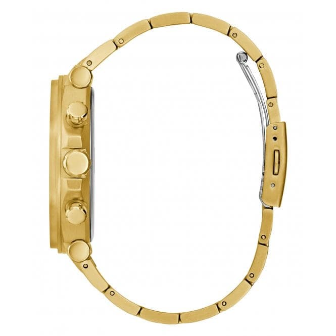 Guess Watches Gents Edge Stainless Steel Gold Watch Gw0539g2