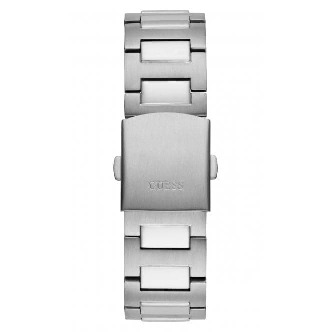 Guess Watches Gents Headline Stainless Steel Silver Watch Gw0572g1
