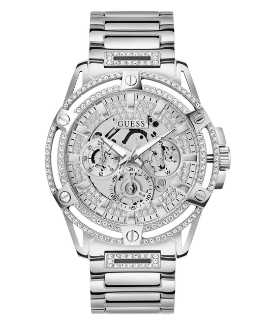 Gents King Silver Tone Stainless Steel Watch Gw0497g1
