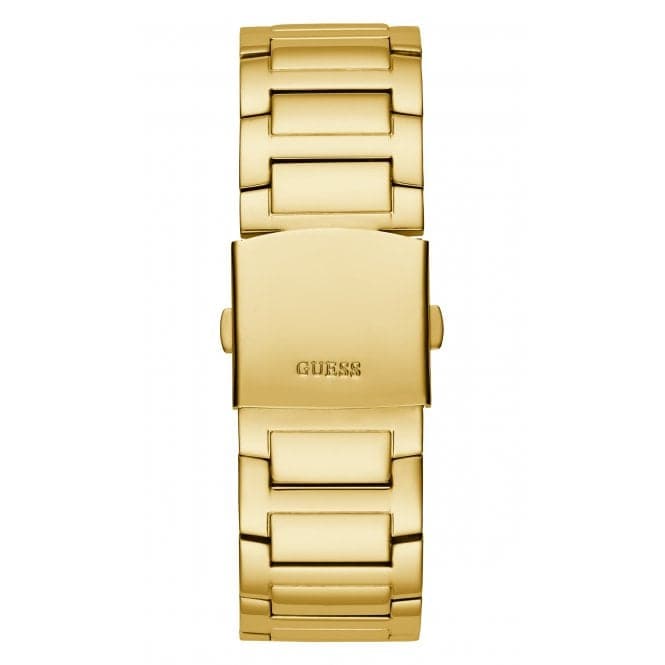 Guess Watches Gents King Stainless Steel Gold Tone Watch Gw0497g2