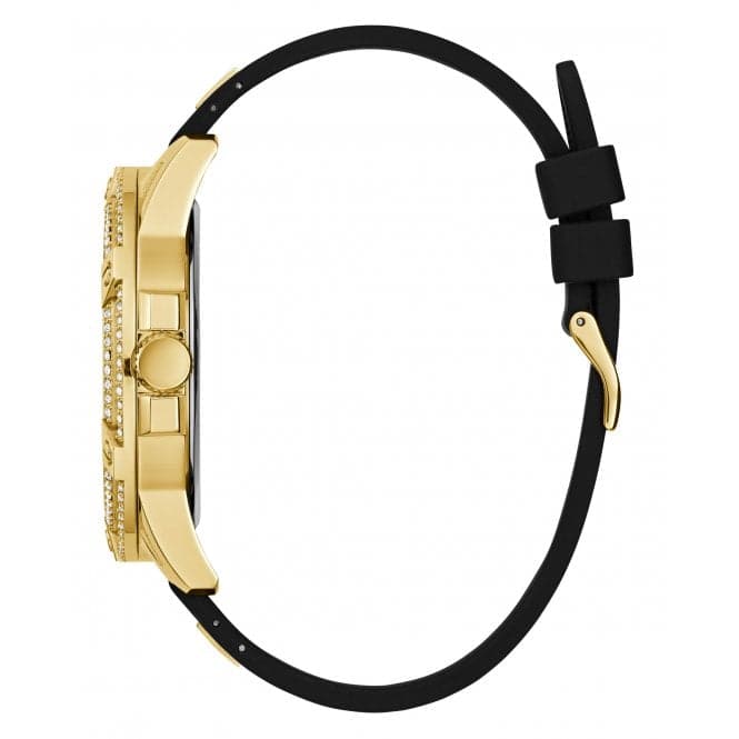 Guess Watches Gents King Stainless Steel Gold Watch Gw0537g2