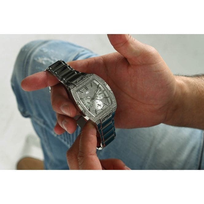 Guess Watches Gents Phoenix Stainless Steel Silver Watch Gw0094g1