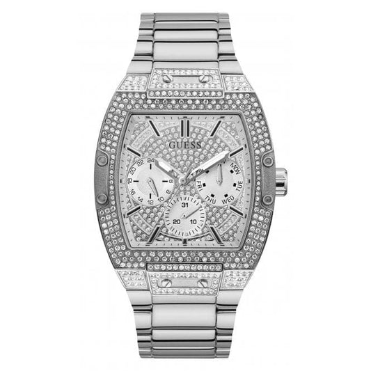 Guess Watches Gents Phoenix Stainless Steel Silver Watch Gw0094g1