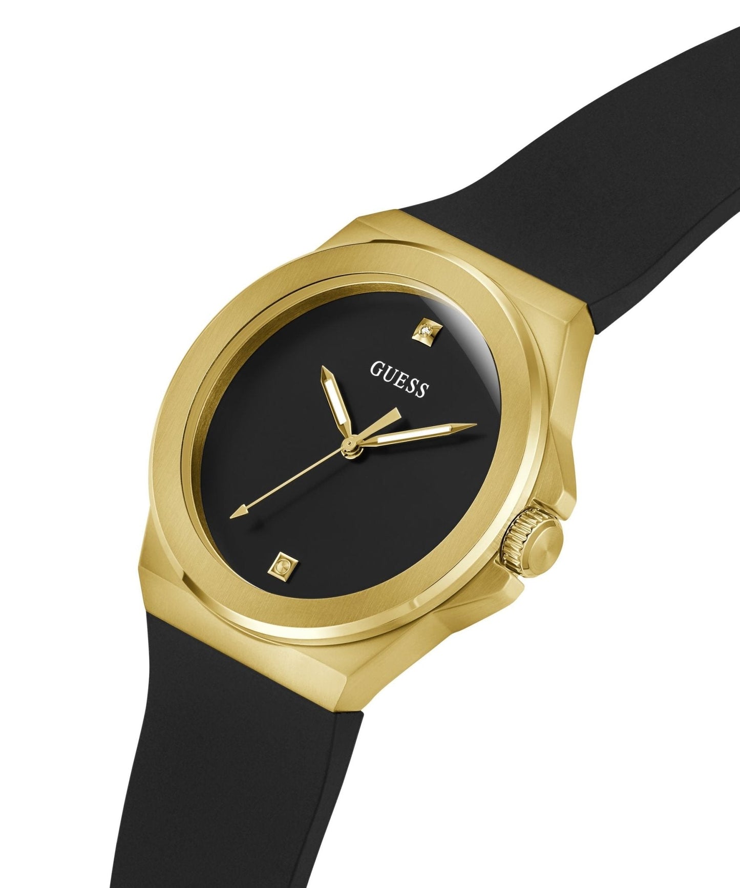 Gents Vinyl Gold Tone Silicone Watch Gw0790g1