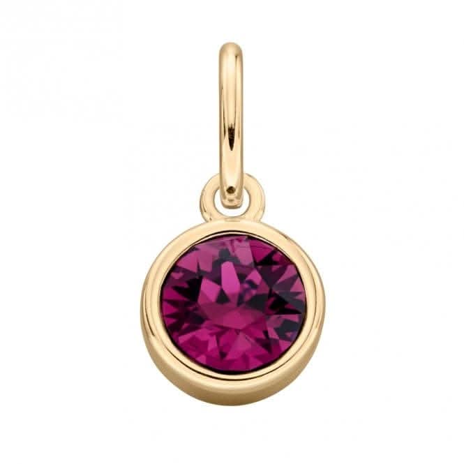 Gold Plated Amethyst Swarovski Crystal Pendant
