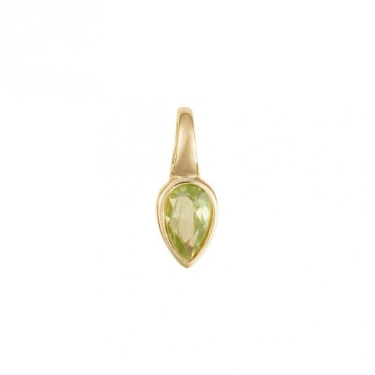 Gold Plated Birthstone August Peridot Pendant P5221