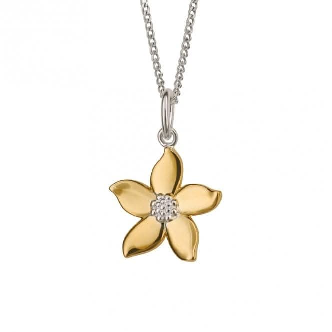 Gold Plated Jasmine Pendant P5242