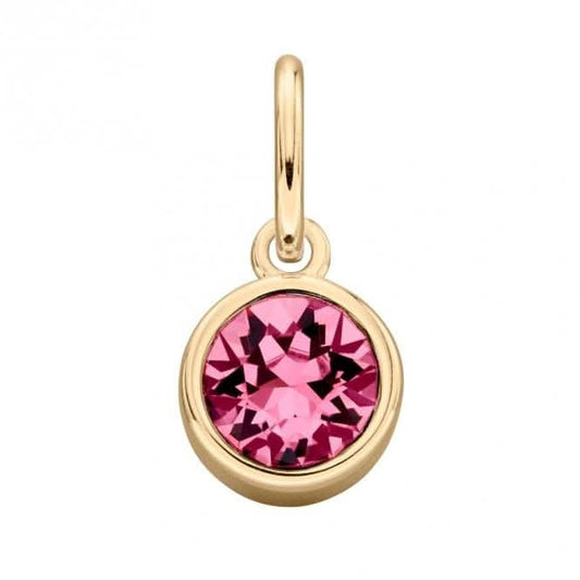 Gold Plated Rose Swarovski Crystal Pendant