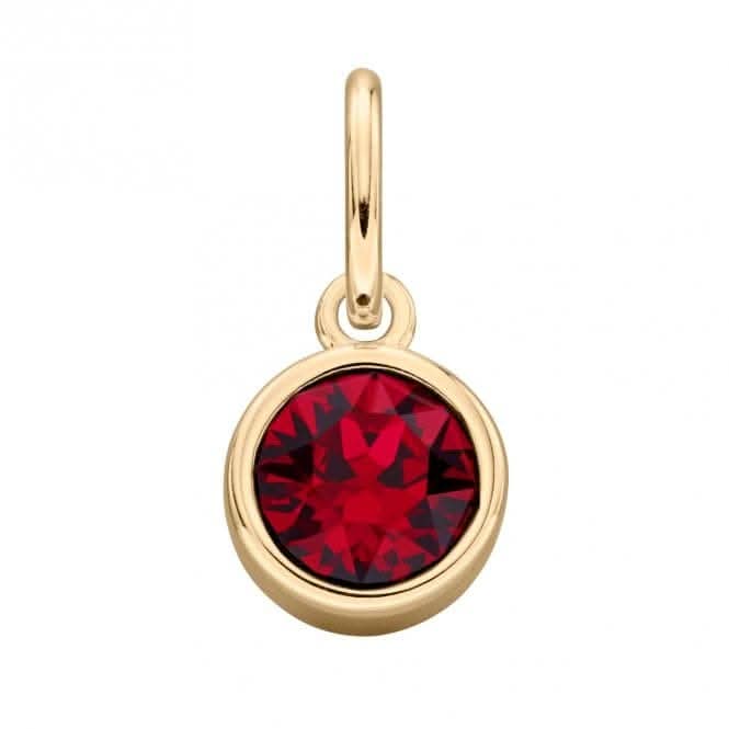 Gold Plated Ruby Swarovski Crystal Pendant