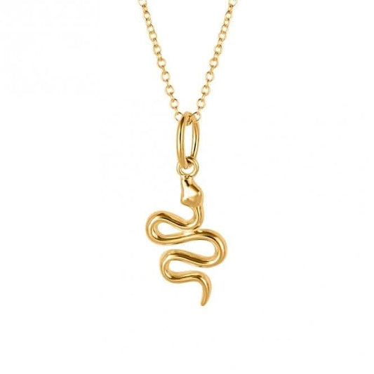 Gold Plated Snake Necklace N4519