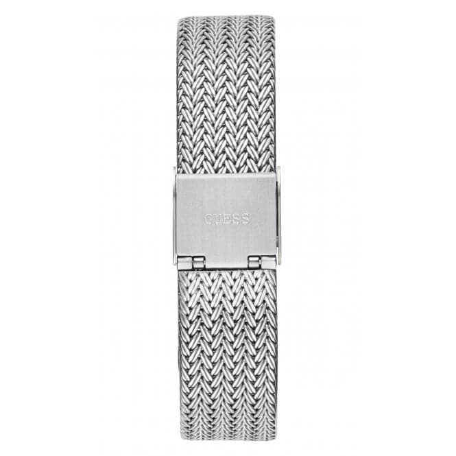 Guess Watches Ladies Soiree Stainless Steel Mesh Silver Watch Gw0402l1