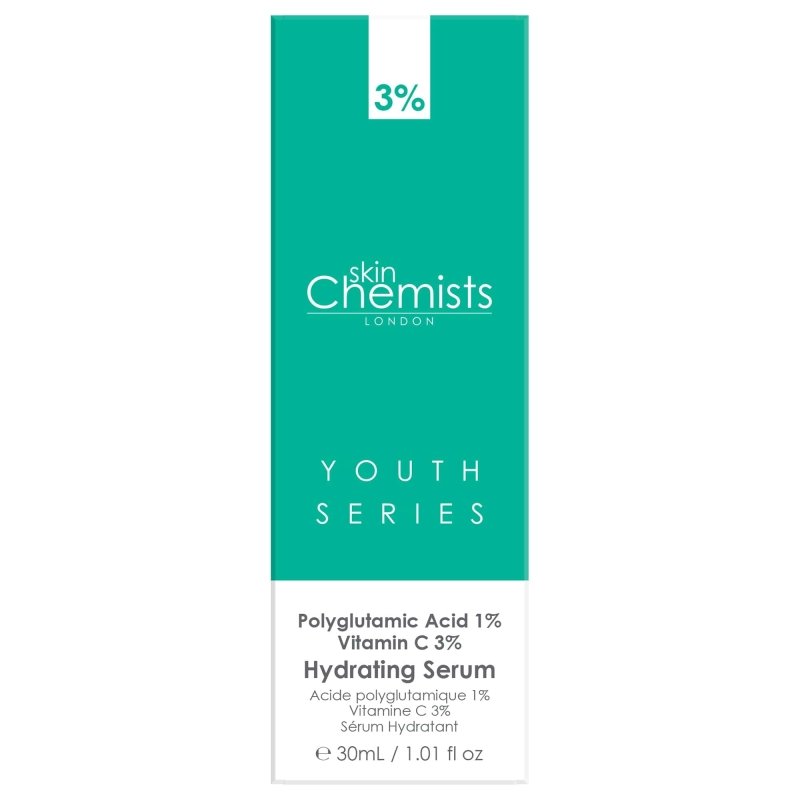 Hydrating Serum Polyglutamic Acid 1%, Vitamin C 3% 30ml