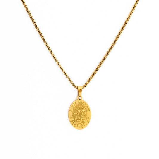 Saint Michael Pendant (Gold)