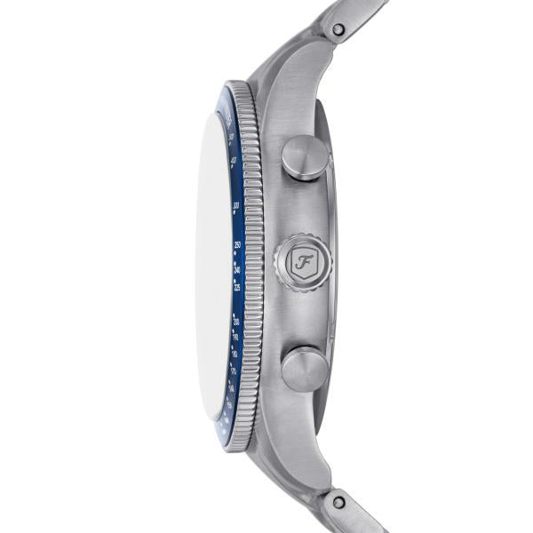 Fossil Sport Tourer Chronograph Stainless Steel Bracelet Blue Dial Men S Watch Fs6047