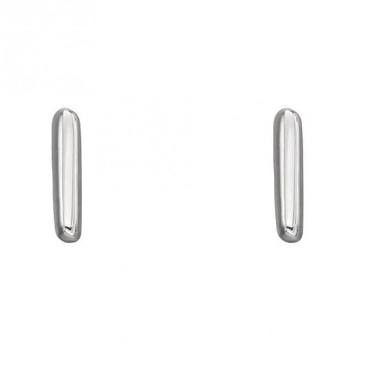Initial I Sterling Silver Stud Earrings E6026