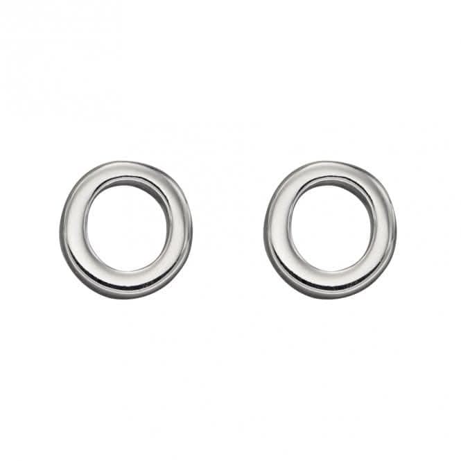 Initial O Sterling Silver Stud Earrings E6032