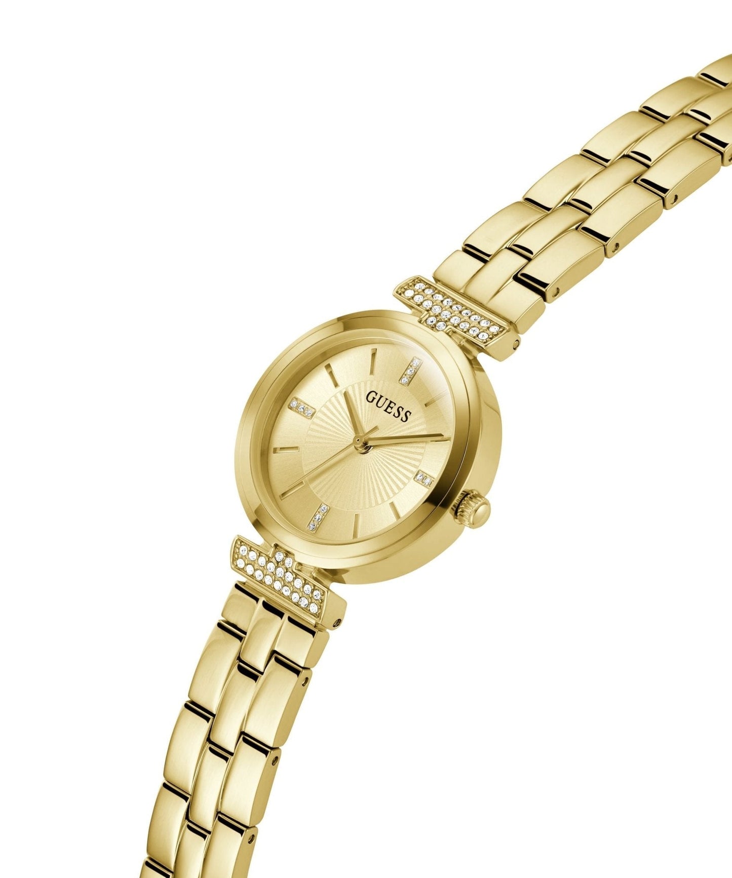 Ladies Array Gold Tone Recycled Steel Watch Gw0762l2