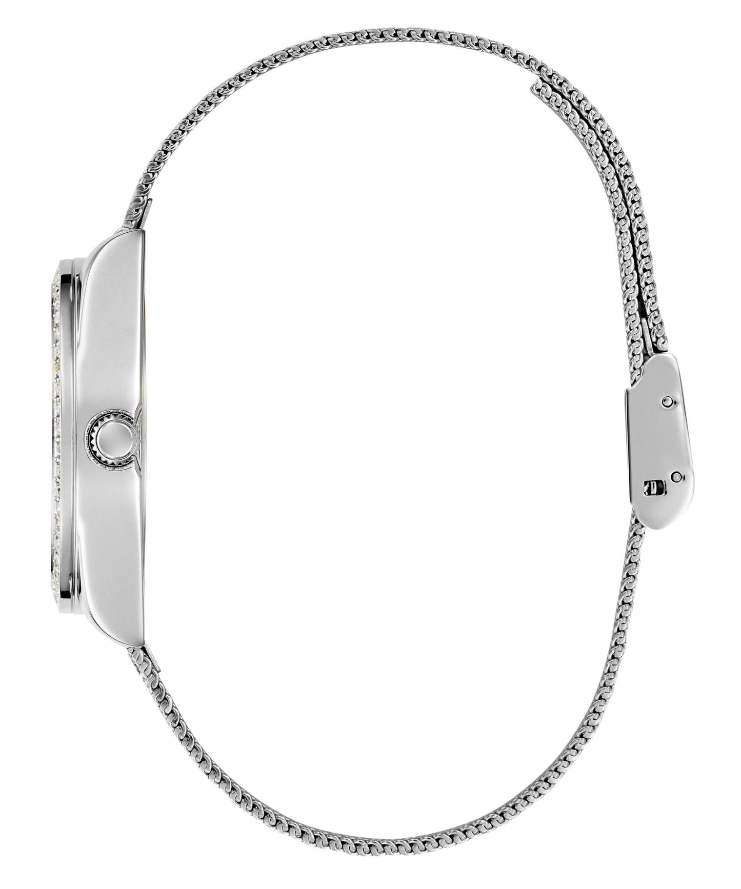 Ladies Boa Silver Tone Mesh Watch Gw0748l1