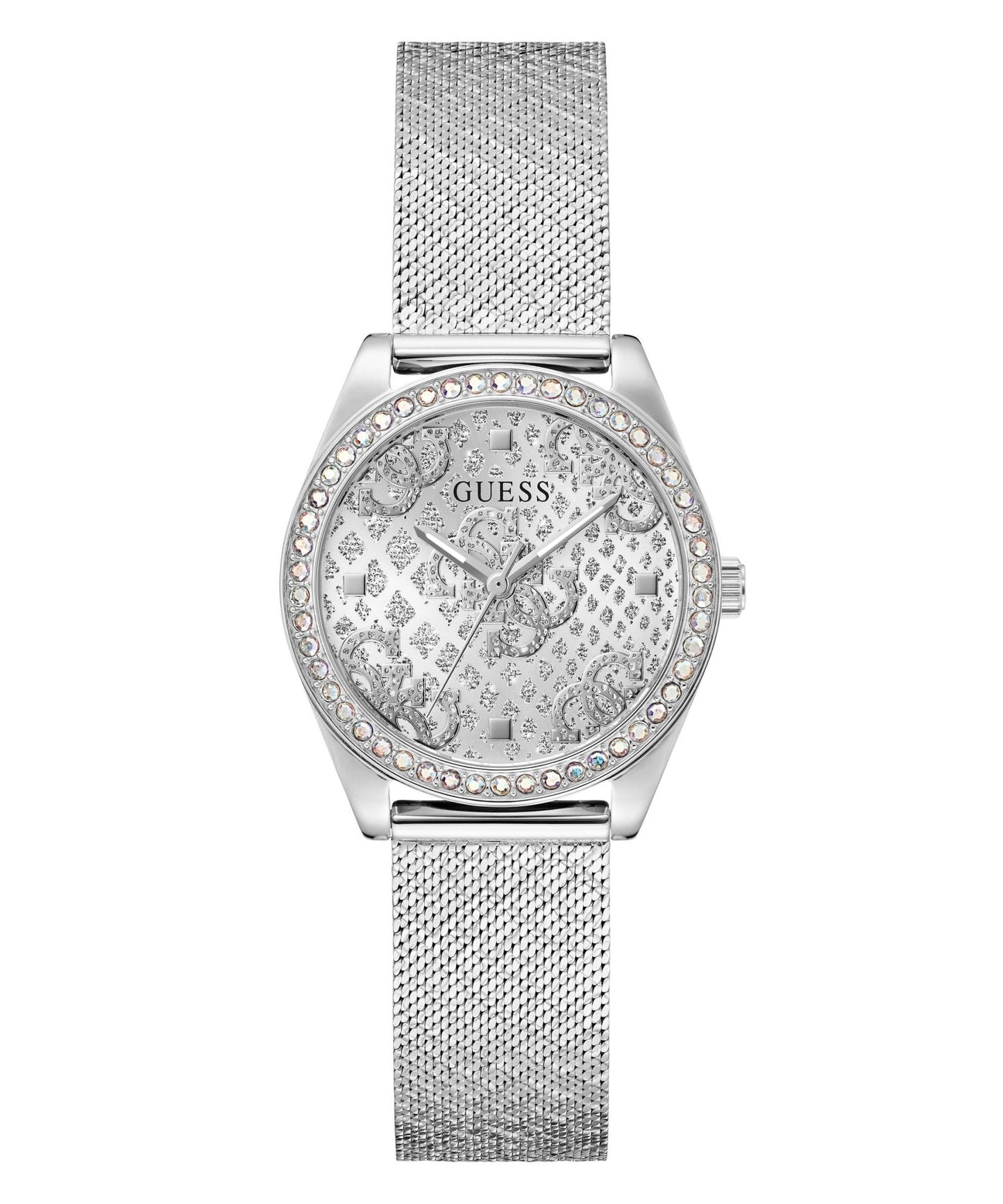 Ladies Boa Silver Tone Mesh Watch Gw0748l1