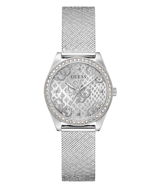 Ladies Boa Silver Tone Mesh Watch Gw0748l1