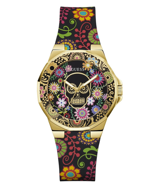 Ladies Calaverta Gold Tone Silicone Watch Gw0754l1