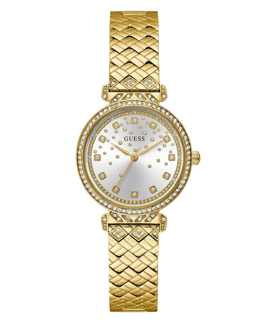 Ladies Enchantment Gold Tone Recycled Steel Watch Gw0763l2