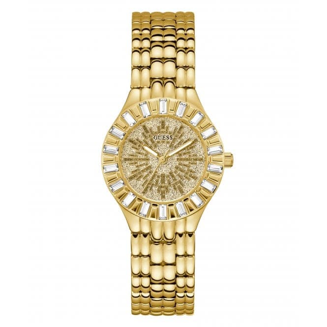 Ladies Firework Gold Tone Watch Gw0602l2