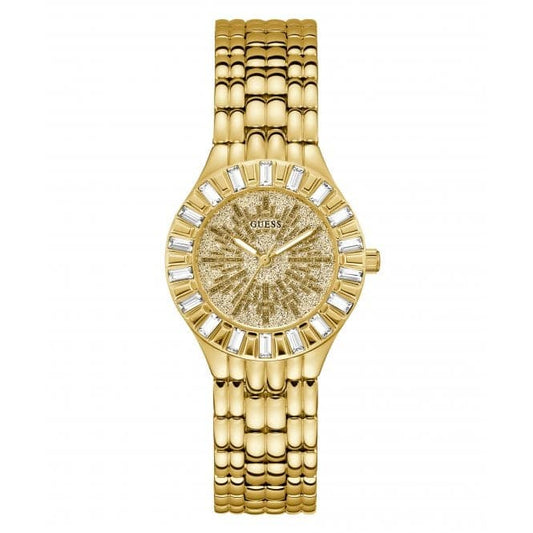 Ladies Firework Gold Tone Watch Gw0602l2