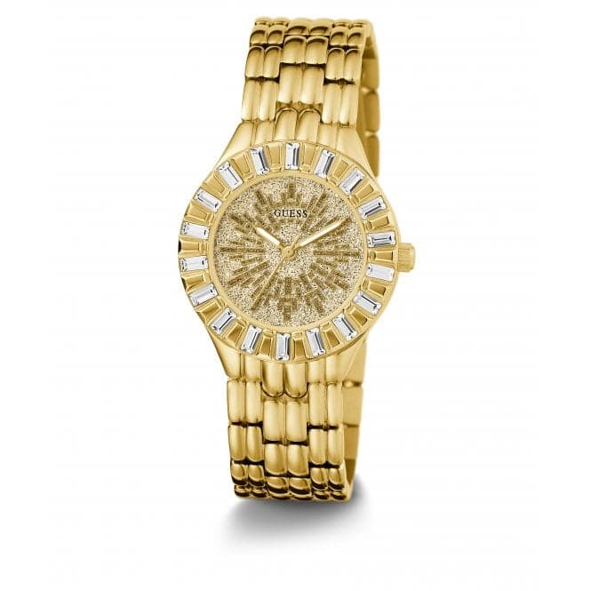 Ladies Firework Gold Tone Watch Gw0602l2