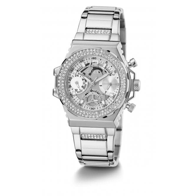 Guess Watches Ladies Fusion Stainless Steel Silver Watch Gw0552l1