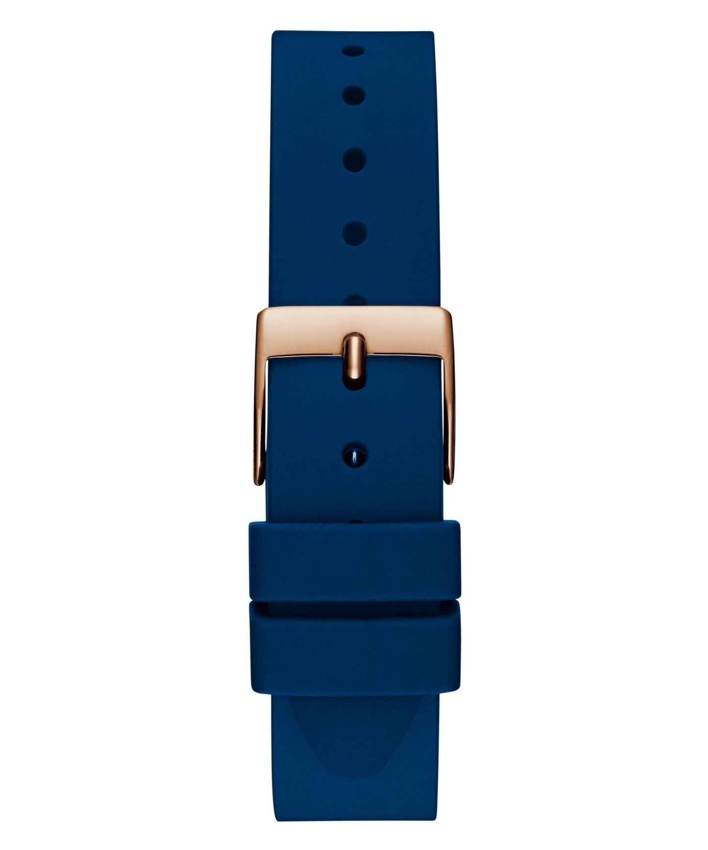 Ladies Glitz Plaque Rose Gold Tone Silicone Watch Gw0745l4