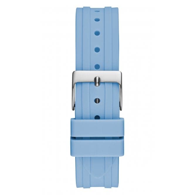 Guess Watches Ladies Heiress Silicone Silver Watch Gw0407l1