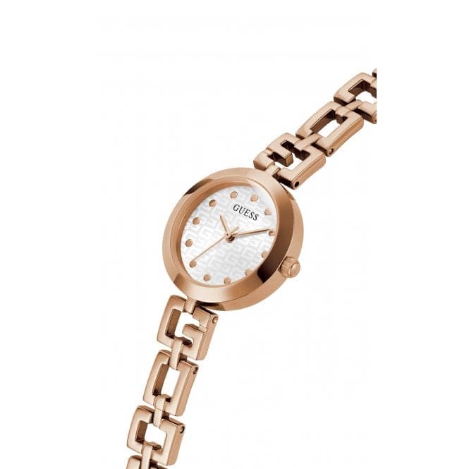 Guess Watches Ladies Lady G Stainless Steel Rose Gold Watch Gw0549l3