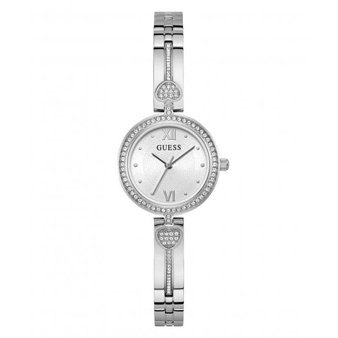 Ladies Lovey Silver Tone Watch Gw0655l1