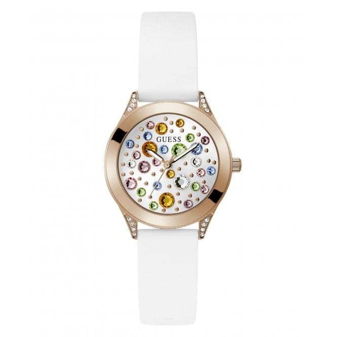 Ladies Mini Wonderlust White Watch Gw0678l4