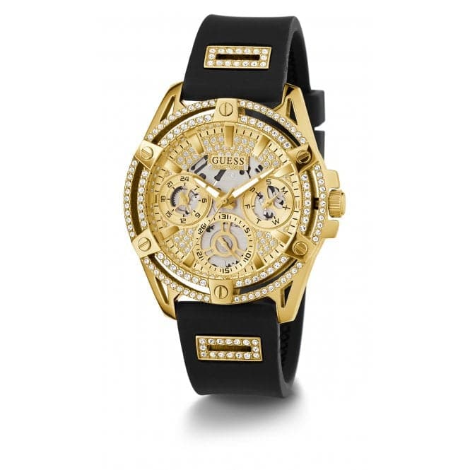 Guess Watches Ladies Queen Stainless Steel Gold Watch Gw0536l3
