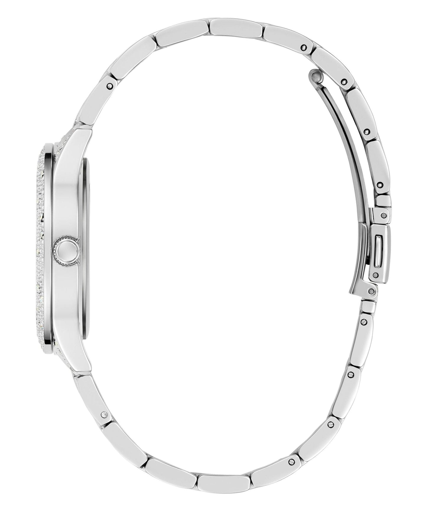 Ladies Shooting Star Silver Tone Recycled Steel Watch Gw0746l1