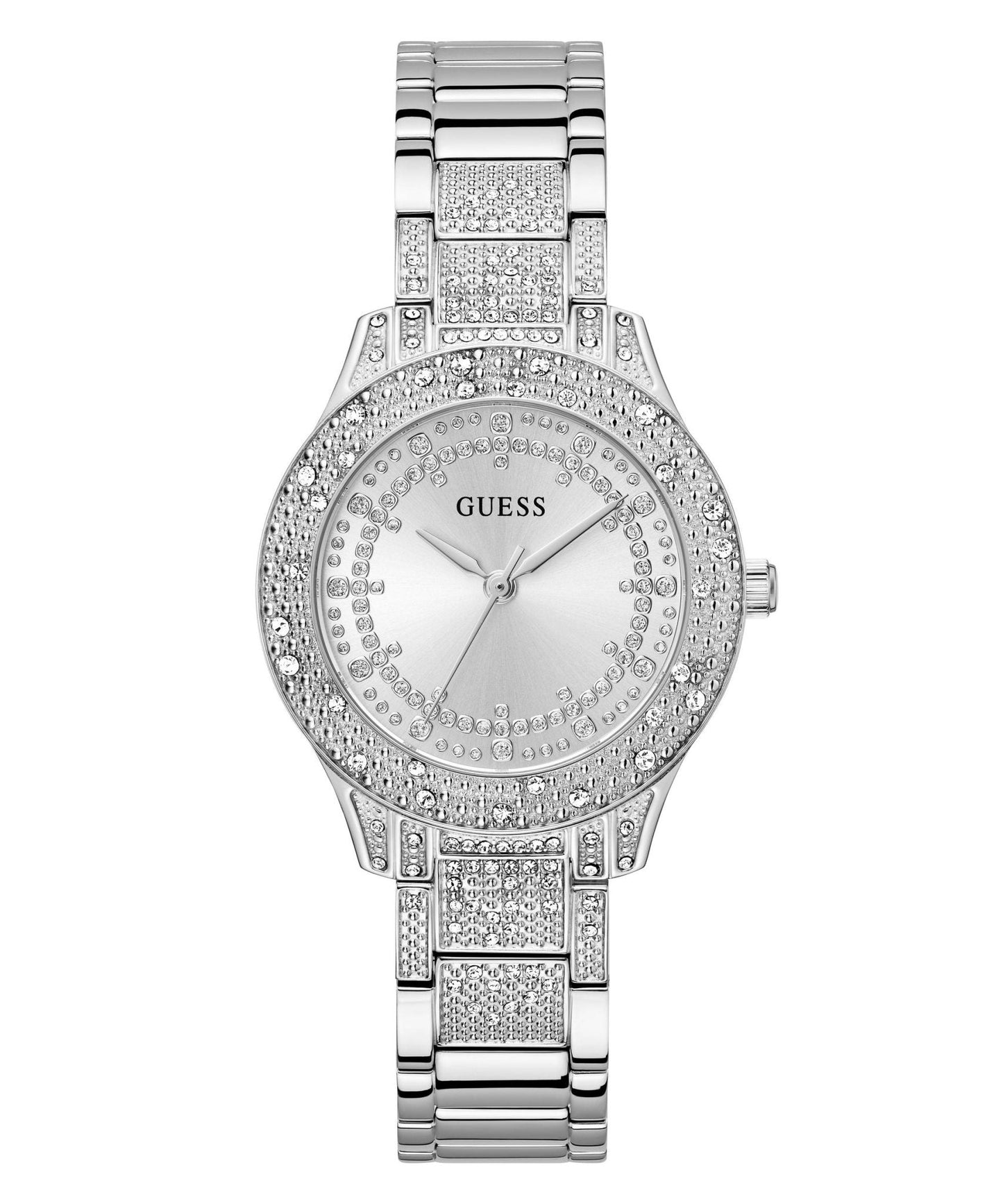 Ladies Shooting Star Silver Tone Recycled Steel Watch Gw0746l1