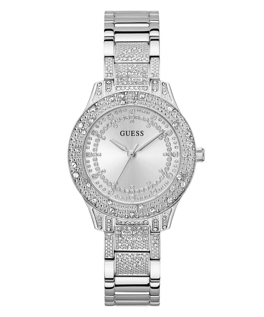 Ladies Shooting Star Silver Tone Recycled Steel Watch Gw0746l1