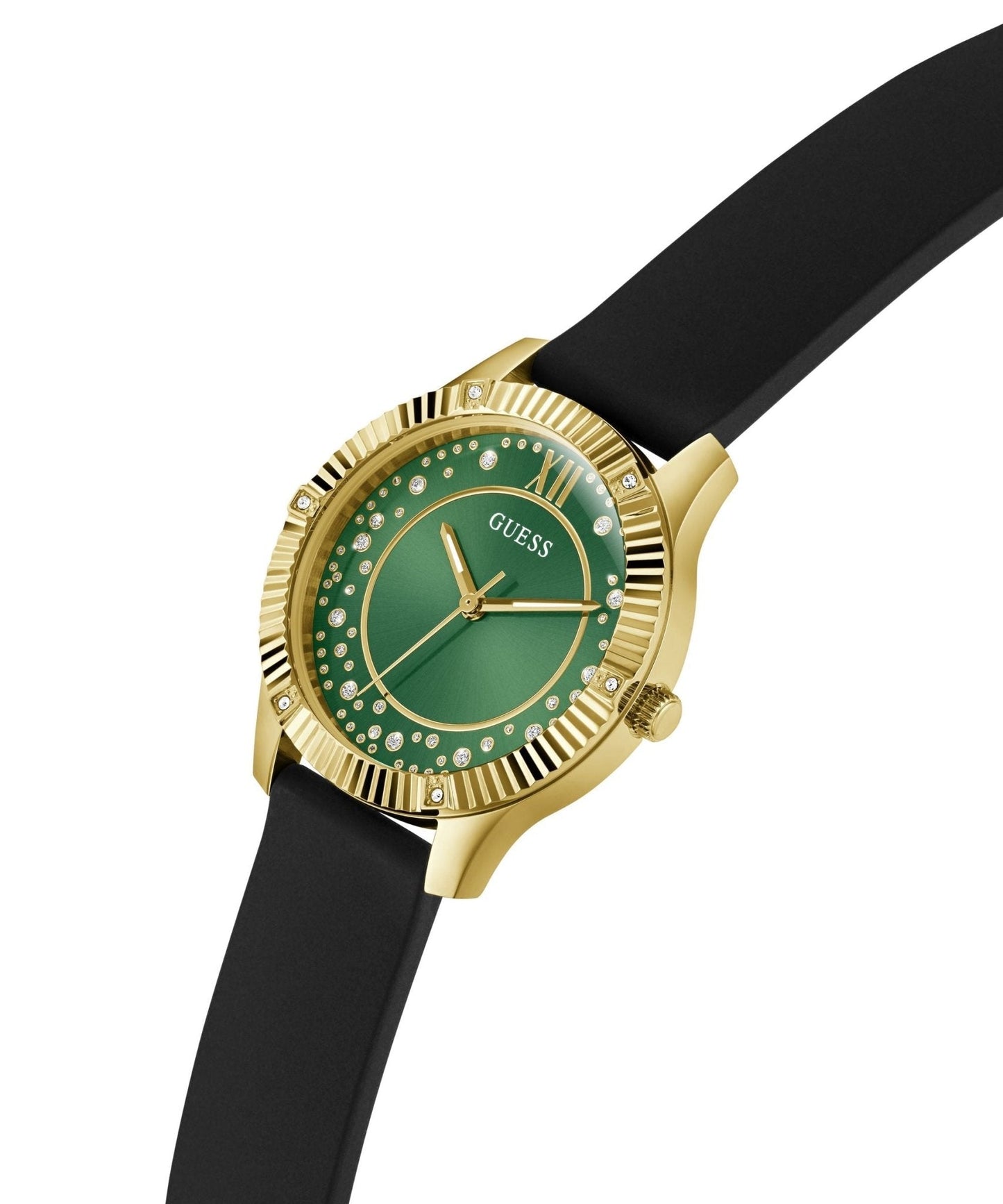Ladies Starstruck Gold Tone Silicone Watch Gw0766l3
