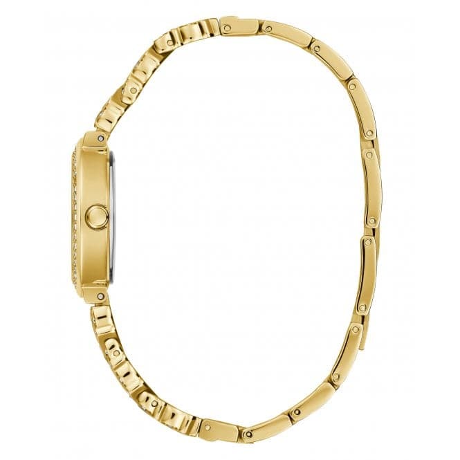 Guess Watches Ladies Treasure Stainless Steel Gold Tone Watch Gw0476l2