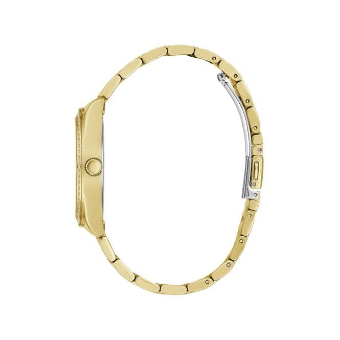 Guess Watches Luna Ladies Dress Gold Stainless Steel Watch Gw0307l2