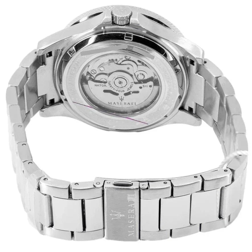 Maserati R8823140002 Sfida Automatic Mens Silver Watch