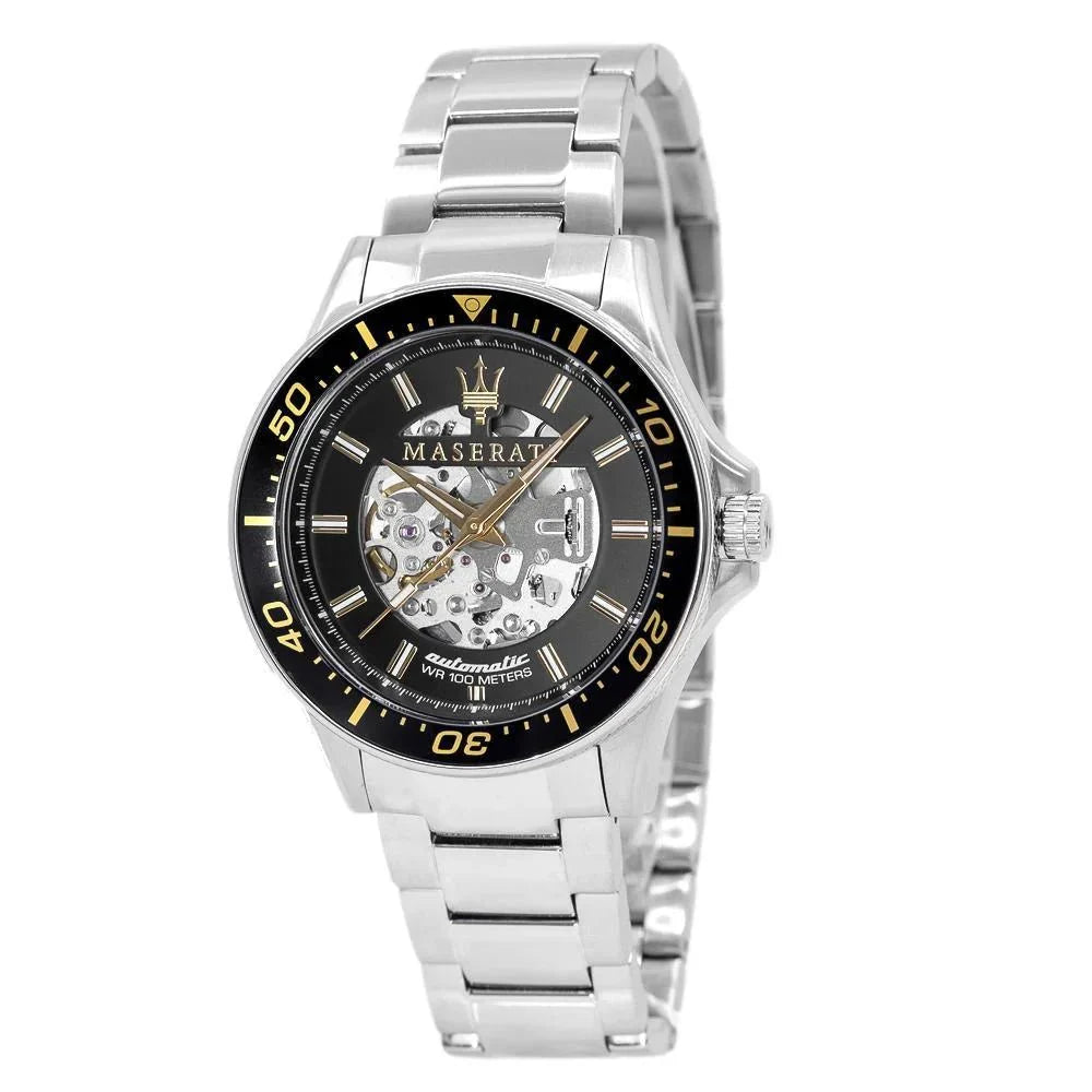 Maserati R8823140002 Sfida Automatic Mens Silver Watch