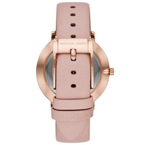 Michael Kors Mk2741 Ladies Pyper Rose Gold Silver With Pink Leather Watch