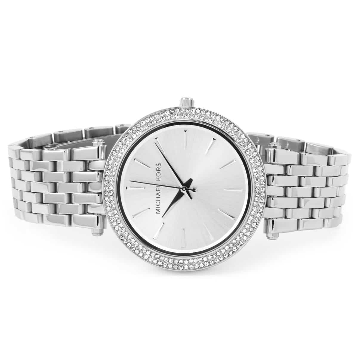 Michael Kors Women’s Watch Stainless Steel Silver Strap With Silver Dial MK3190