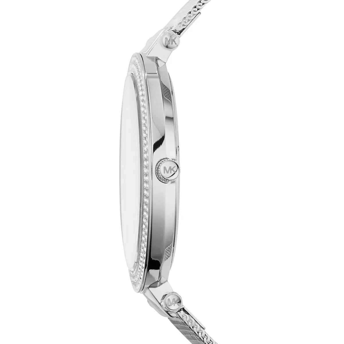 Michael Kors Women’s Watch Stainless Steel Silver Mesh Strap With Silver Dial And Crystals MK3367
