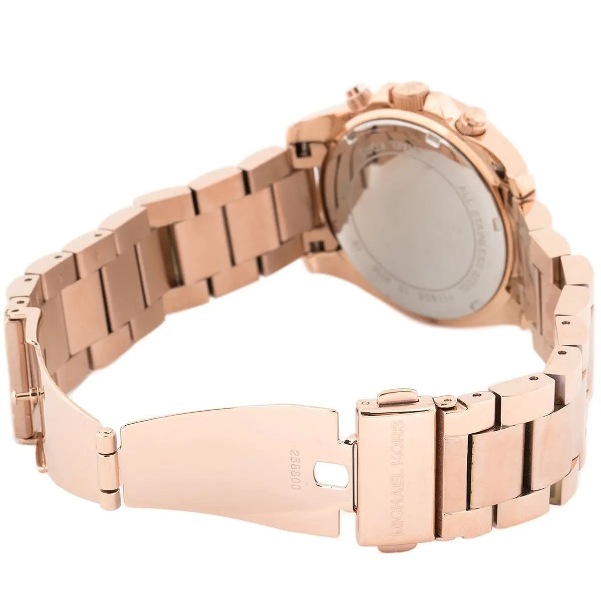 Michael Kors Women’s Watch Stainless Steel Rose Gold Strap With Rose Gold Dial And Crystals MK5263