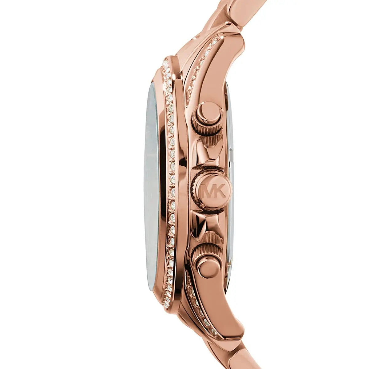 Michael Kors Women’s Watch Stainless Steel Rose Gold Strap With Rose Gold Dial And Crystals MK5263